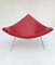 Mid-Century Coconut Lounge Chair in Dark Red Leather by George Nelson for Vitra 1