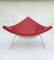 Mid-Century Coconut Lounge Chair in Dark Red Leather by George Nelson for Vitra 5