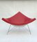 Poltrona Mid-Century Coconut in pelle rossa di George Nelson per Vitra, Immagine 5