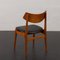 Sillas Mid-Century de teca con asientos de cuero anilina negro de Funder-Schmidt & Madsen, Dinamarca, años 60. Juego de 4, Imagen 11
