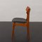 Mid-Century Teak Stühle mit Sitzen aus schwarzem Anilinleder von Funder-Schmidt & Madsen, Dänemark, 1960er, 4er Set 13
