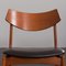 Mid-Century Teak Chairs with Black Aniline Leather Seats by Funder-Schmidt & Madsen, Denmark, 1960s, Set of 4, Image 15