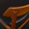 Sillas Mid-Century de teca con asientos de cuero anilina negro de Funder-Schmidt & Madsen, Dinamarca, años 60. Juego de 4, Imagen 19