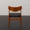 Mid-Century Teak Chairs with Black Aniline Leather Seats by Funder-Schmidt & Madsen, Denmark, 1960s, Set of 4, Image 12