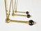 Modern Adjustable Brass & Bakelite Coat Rack by L. Caccia Dominioni for Azucena, 1950s 6