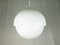 Lampe à Suspension en Laiton Nickelé & Méthacrylate Blanc Mod. 22/5 par L. Bandini Buti pour Kartell, 1960s 6