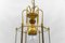Art Deco Cut Glass Pendant Lamp in Brass, Austria, 1940s, Image 9