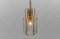 Art Deco Cut Glass Pendant Lamp in Brass, Austria, 1940s, Image 6