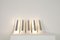 Wall Lamps in White Painted Aluminum and Chrome, Italy, 1970s, Set of 5 12