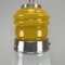 Vintage Pop Art Pendant Lamp in Yellow-White Glass, 1970s 6