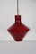 Italian Red Murano Glass Pendant Lamp, 1950s, Image 3