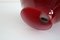 Lámpara colgante italiana de cristal de Murano rojo, años 50, Imagen 8