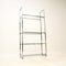 Vintage Italian Chrome and Glass Bookshelf / Display Cabinet, 1970s 3