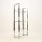 Vintage Italian Chrome and Glass Bookshelf / Display Cabinet, 1970s 5