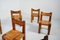 French S11 Chairs in Elm and Leather by Pierre Chapo, 1970s, Set of 6 14