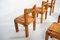 French S11 Chairs in Elm and Leather by Pierre Chapo, 1970s, Set of 6 8