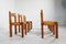 Chaises S11 en Orme et Cuir par Pierre Chapo, France, 1970s, Set de 6 11