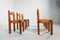 French S11 Chairs in Elm and Leather by Pierre Chapo, 1970s, Set of 6 11