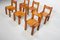 French S11 Chairs in Elm and Leather by Pierre Chapo, 1970s, Set of 6, Image 9