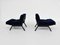 Panchetto Reclining Armchair with Stool by Rito Valla for Ipe, Italy, 1960s, Set of 2 3