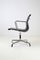 Sedie EA108 Alu vintage in pelle nera di Charles & Ray Eames per Vitra, anni '70, set di 4, Immagine 4