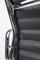 Sillas EA 108 Alu vintage de cuero negro de Charles & Ray Eames para Vitra, años 70. Juego de 4, Imagen 9