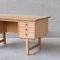 Mid-Century Danish Oak Desk attributed to Henning Kjaernulf 12