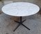 Round Dining Table in Iron and Brass with White Carrara Marble Top, 1950s, Image 1