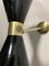 Black Diablo Sconce in Brass from Stilnovo, 1950s 3