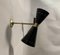 Black Diablo Sconce in Brass from Stilnovo, 1950s 13