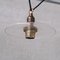 Mid-Century Pendant Light with Circular Clear Glass Shade 5