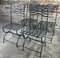 Chairs (Batch of 4) in Wrought Iron, 1980s, Set of 4 3