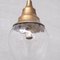 Mid-Century French Brass and Glass Pendant Light 2