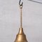 Mid-Century French Brass and Glass Pendant Light, Image 7