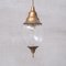 Lampada Mid-Century in ottone e vetro, Francia, Immagine 5