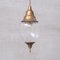 Mid-Century French Brass and Glass Pendant Light 5