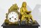 Reloj de mármol dorado de Denis Papin, de principios del siglo XX, Imagen 5