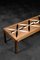 Mid-Century Scandinavian Modern Teak Long and Low Coffee Table with Hand-Painted Pattern on Top, 1960s 8