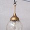 Lámpara colgante francesa Mid-Century de vidrio y latón, Imagen 7