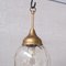 Mid-Century French Glass and Brass Pendant Light 7