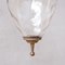 Mid-Century French Glass and Brass Pendant Light, Image 6