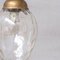 Mid-Century French Glass and Brass Pendant Light 5