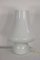 Lámpara de mesa hongo grande de cristal de Murano blanco de De Majo, años 60, Imagen 1