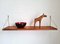 Vintage Norwegian Teak and Brass Shelf, 1970s, Image 3