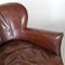 Small Vintage Leather Club Armchairs, Set of 2 5