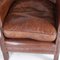 Small Vintage Leather Club Armchairs, Set of 2 4