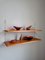 Vintage Norwegian Shelves in Teak and Brass, 1970s, Set of 2, Image 8