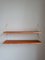 Norwegische Vintage Regale aus Teak & Messing, 1970er, 2er Set 1