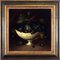 Salvatore Marinelli, Vase with Black Grapes, 20th Century, Oil on Canvas, Framed 1