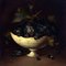 Salvatore Marinelli, Jarrón con uvas negras, siglo XX, óleo sobre lienzo, Enmarcado, Imagen 2